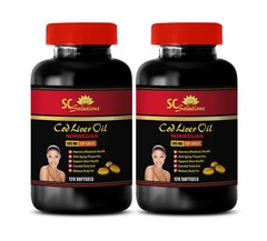 Vegetable Glycerin Pure – Cod Liver Oil 600mg – Sufficient Vitamin D Levels – 2