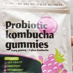 Probiotic Gummy Kombucha – Prebiotics, Fiber Supplement Gut Support 30ct（1-3 PK)