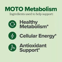 O Positiv Moto Women’s Metabolism Support Energy&Curb Craving Vegan 60 Cap