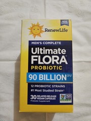 ReNew Life Ultimate Flora Men’s Care Probiotic 90 Billion Capsules – 30 Count