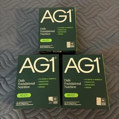 3 Box – AG1 Athletic Greens Daily Foundational Nutrition (120-Packets) Exp:05/26