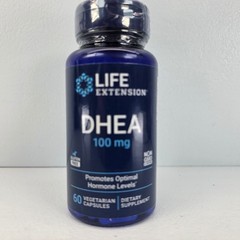 Life Extension DHEA 100mg 60 Vegetarian Capsules Hormone Support Non-GMO 05/2027