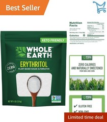 Erythritol Sugar Substitute Plant Based 4lb Granular Keto Baking Sweetener