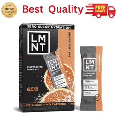 LMNT Zero Sugar Electrolyte Drink Mix Grapefruit Flavor 6 Count Packets