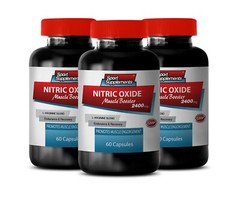 Nitric Oxide Muscle Booster 2400mg – Pre & Post Work-Out Formula Ultimate 3B