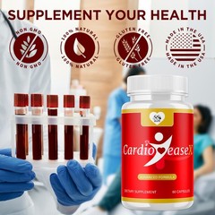(2 Pack) Cardio Ease X Advanced Support Blood Supplement CardioEaseX 120 Caps