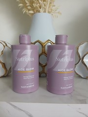 Nutriplus Aloe Glow Mango Aloe Vera Drink Liquid 15.22 fl oz (450 ml) Lot of 2