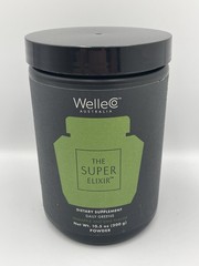 WelleCo Super Elixir Daily Greens Powder 10.5oz Pineapple Lime SEALED Exp 2/2027