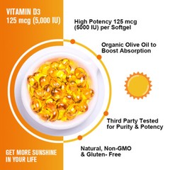 Vitamin D3 10000 IU + K2 MK7 250mcg tablets Immune support strong bones 10-120Pc