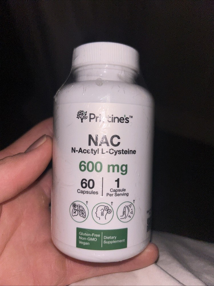 N-Acetyl L-Cysteine (NAC) Pristine’s 600MG Immunity Support Supplement Exp. 9/26