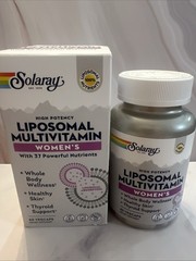 Solaray Liposomal Multivitamin for Women, Women’s 60 Count – Exp 5/2026