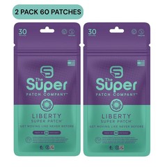 Super Patch LIBERTY 2-Pack Bundle 60 Patches Balance Stability Mobility DrugFree