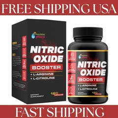 Nitric Oxide Circulation Booster with L-Arginine, L-Citrulline 120 Capsules US
