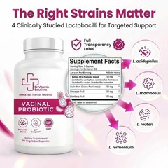 VAGINAL PROBIOTIC FOR WOMEN – 7 BILLION CFU BLEND, DAILY WOMENS PROBIOTIC