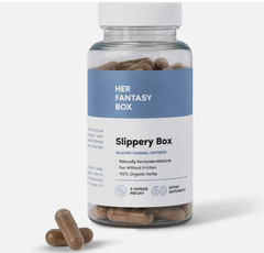 Her Fantasy Box Slippery Elm Capsules for Support Wellness and Moisture Feminine