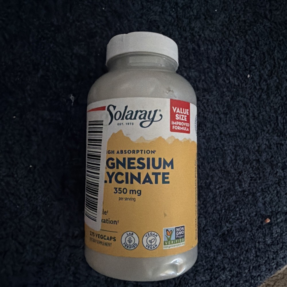 Solaray Magnesium Glycinate 350 mg 275 Veg Caps