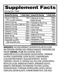 Equate One Daily Women’s Tablets Multivitamin/Multimineral Supplement, 100 Count