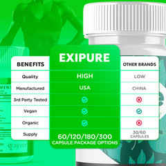 (1 Pack) Exipure Advanced Energy & Fitness Formula Vitamin Exi Pure 60 Capsules