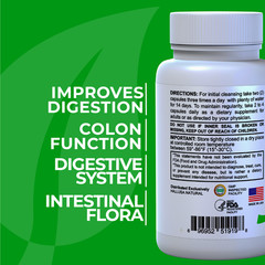 HALLCOLON -Supplement Digestive System – Detox Support – Colon cleanse – 90 cap