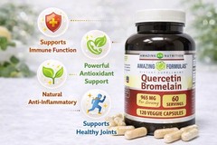 Amazing Formulas Quercetin Bromelain 120 Veggie Capsules ✅ 2 Pack