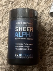 Sheer Strength Labs Sheer Alpha Testosterone Booster 90 Capsules EXP 5/2028