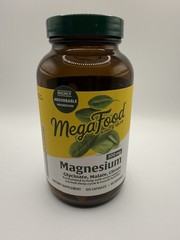 MegaFood Magnesium 300 mg Dietary Supplement Citrate 120 Capsules – Brand New