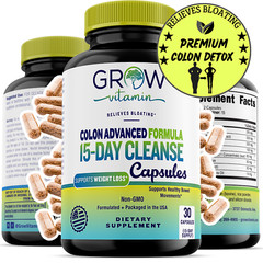 Milamiamor 15 Day Cleanse – Psyllium Husk, Probiotics – Colon Cleansing & Detox