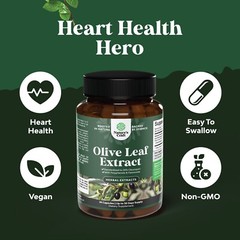 Potent Olive Leaf Extract Capsules – High Strength Antioxidant Supplement 30ct
