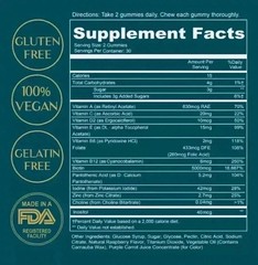 5 pack of WEEM Hair Skin and Nails Gummies, Vegan biotin Vitamins, Healthy Hairs