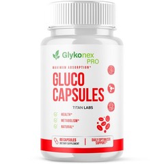 (1 Pack) Glykonex Pro Advanced Blood Health Support Glyko Nex Pro 60 Capsules