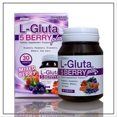 8X L-Gluta 5 Berry Whitening Skin Anti-Aging Reduce Acne Scar & Dark Spot