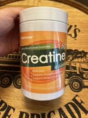 SUPERANT Creatine Monohydrate Gummies 90ct 1.5g Vegan Non-GMO Orange