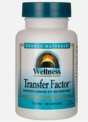 Source Naturals Wellness Transfer Factor 125 mg 60 Caps Exp 2/2030