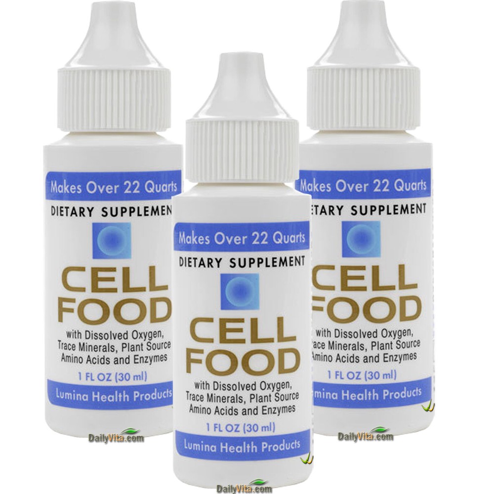3 x Cellfood Liquid Concentrate 1 fl oz FRESH MADE IN USA FREE SHIPPING