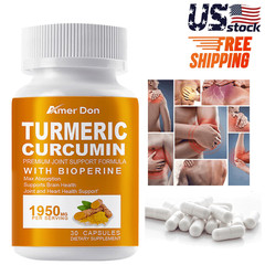 Turmeric Curcumin with Bioperine 1950mg High Absorption Triple Strength Capsules