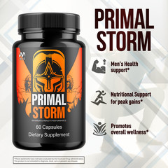 (2 Pack) Primal Storm Capsules Male Health Support Formula Primalstorm 120 Caps