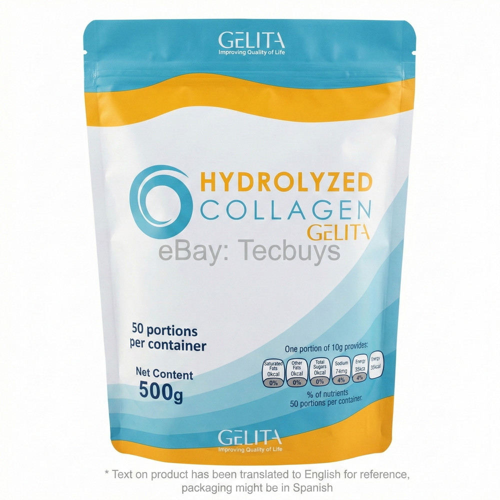 Gelita Hydrolyzed Collagen Powder German 500g Unflavored Dietary Supplement USA