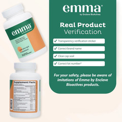 1-3 Pack Emma Gut Health Supplement 180 Capsules for Bloating Relief & Leaky Gut