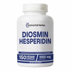 Diosmin Hesperidin 1000mg Complex Capsules – Vegetarian, Non-GMO, Gluten-Free