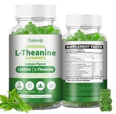 Oakevlp Liposomal LTheanine 1200mg Gummies,Complex Magnesium GABA,5HTP,Ashwag…