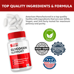 (3 Pack) Sweet Relief Glycogen Support Capsules, Sweet Relief (180 Capsules)