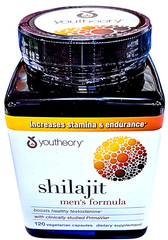 Youtheory Men’s Shiljit Capsules 120 Count EXP 03/2028