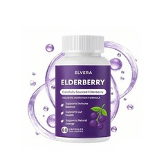 Enhanced Elvera Elderberry Gut Support Complex – Organic Black Elderberry Soft C