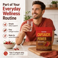 Capsaicin Power, Capsaicin Softgels, Cayenne Pepper & Beetroot Extracts with V