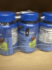 3X One A Day Men’s Gummies Multivitamin 80 Count Chewable Nutritional Support
