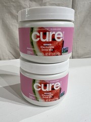 2 Pack Cure Hydration Electrolyte Drink Mix Watermelon 7.6 oz 28 Servings 1/2028