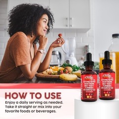 Cayenne Pepper Supplement Liquid Drops + Hawthorn Berry, Vitamin D3 K2 dietary