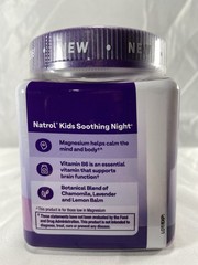 Natrol Kids Bedtime Soothing Night Safe & Gentle for 4+ – 30 Gummies Exp 02/2026