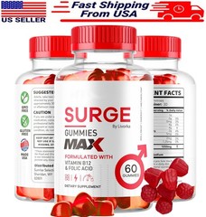 Improved Vital Surge Male Gummies Maximum Strength Vital Surge Advanced Formula