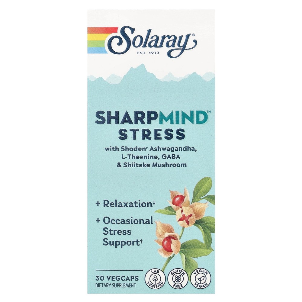 2 X Solaray, SharpMind� Stress, 30 VegCaps